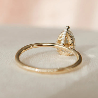 Marquise Cut Cluster Styled Lab Grown Bridal Ring Set
