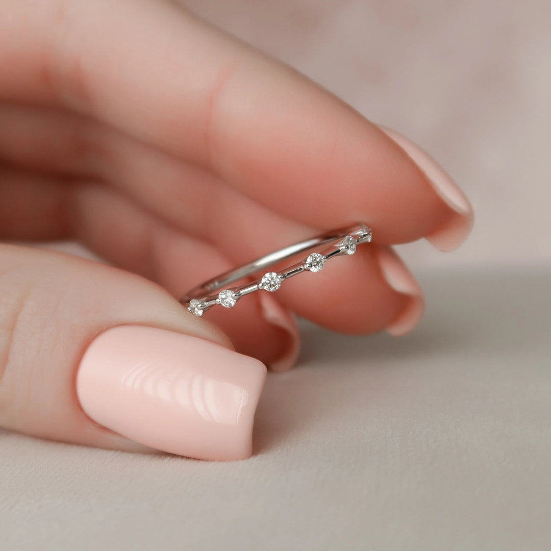 Marquise Cut Cluster Styled Lab Grown Bridal Ring Set