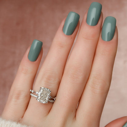 Marquise Cut Cluster Styled Lab Grown Bridal Ring Set