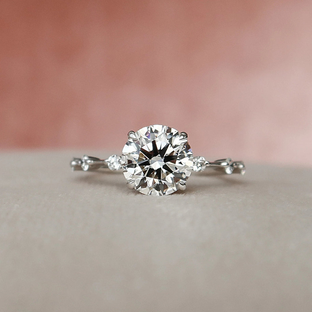 Marquise Cut Cluster Styled Lab Grown Bridal Ring Set
