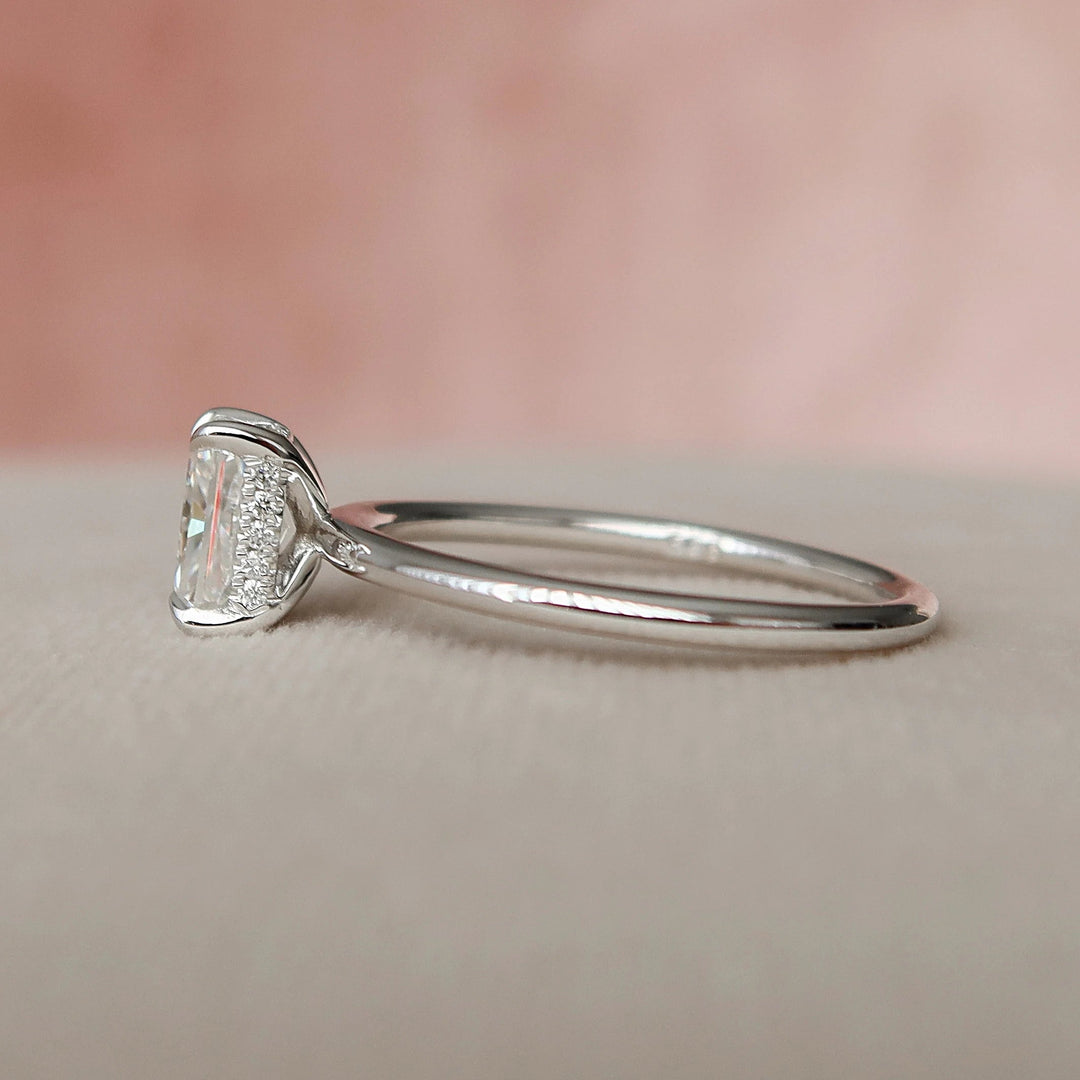 Marquise Cut Cluster Styled Lab Grown Bridal Ring Set