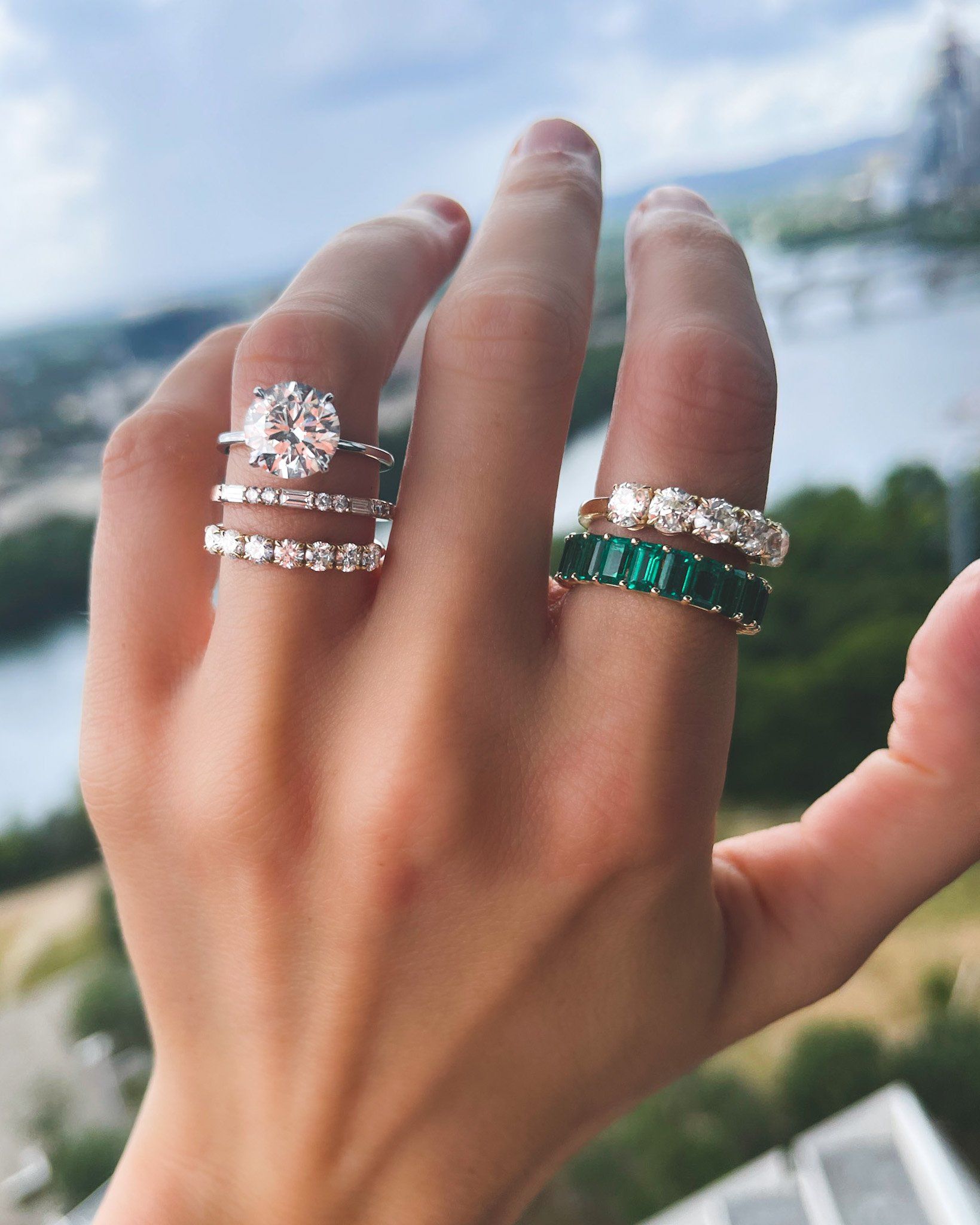 0.25 TCW Round Shaped Half Eternity Lab Grown Diamond Wedding Band