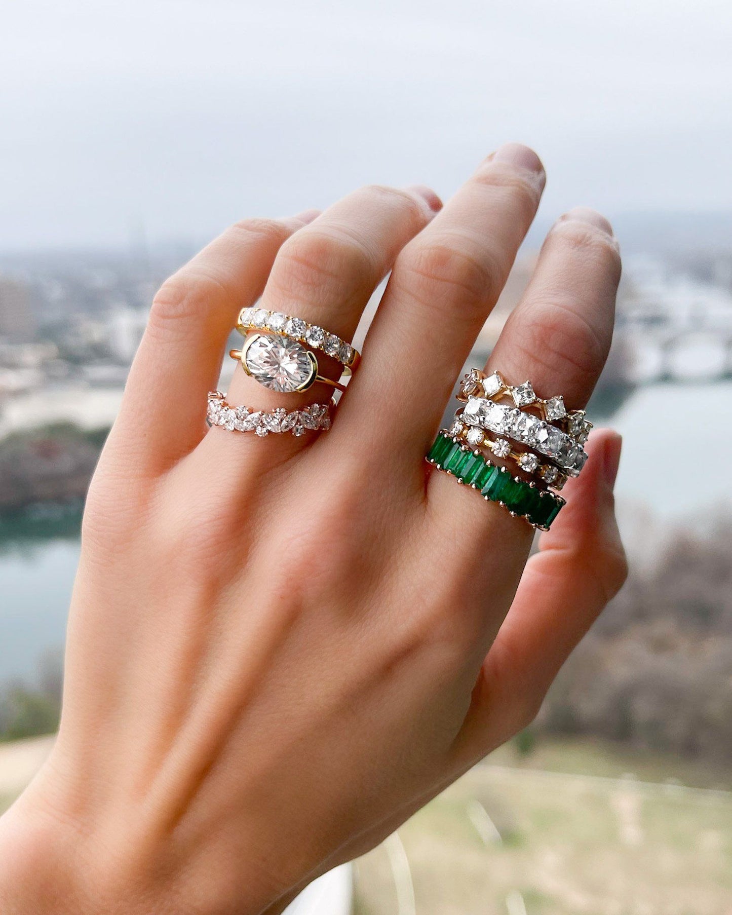 0.25 TCW Round Shaped Half Eternity Lab Grown Diamond Wedding Band