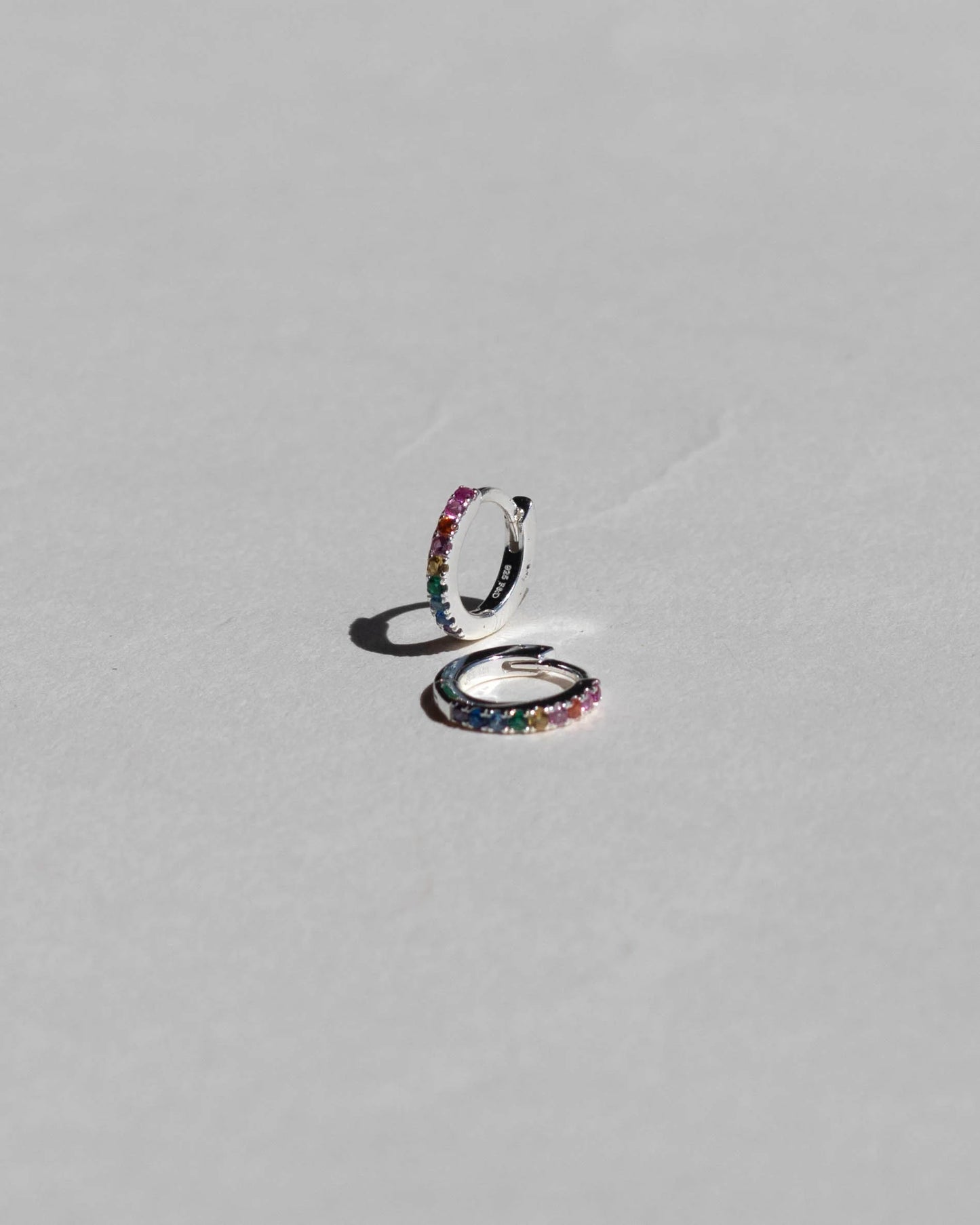 Rainbow Hoop Earrings