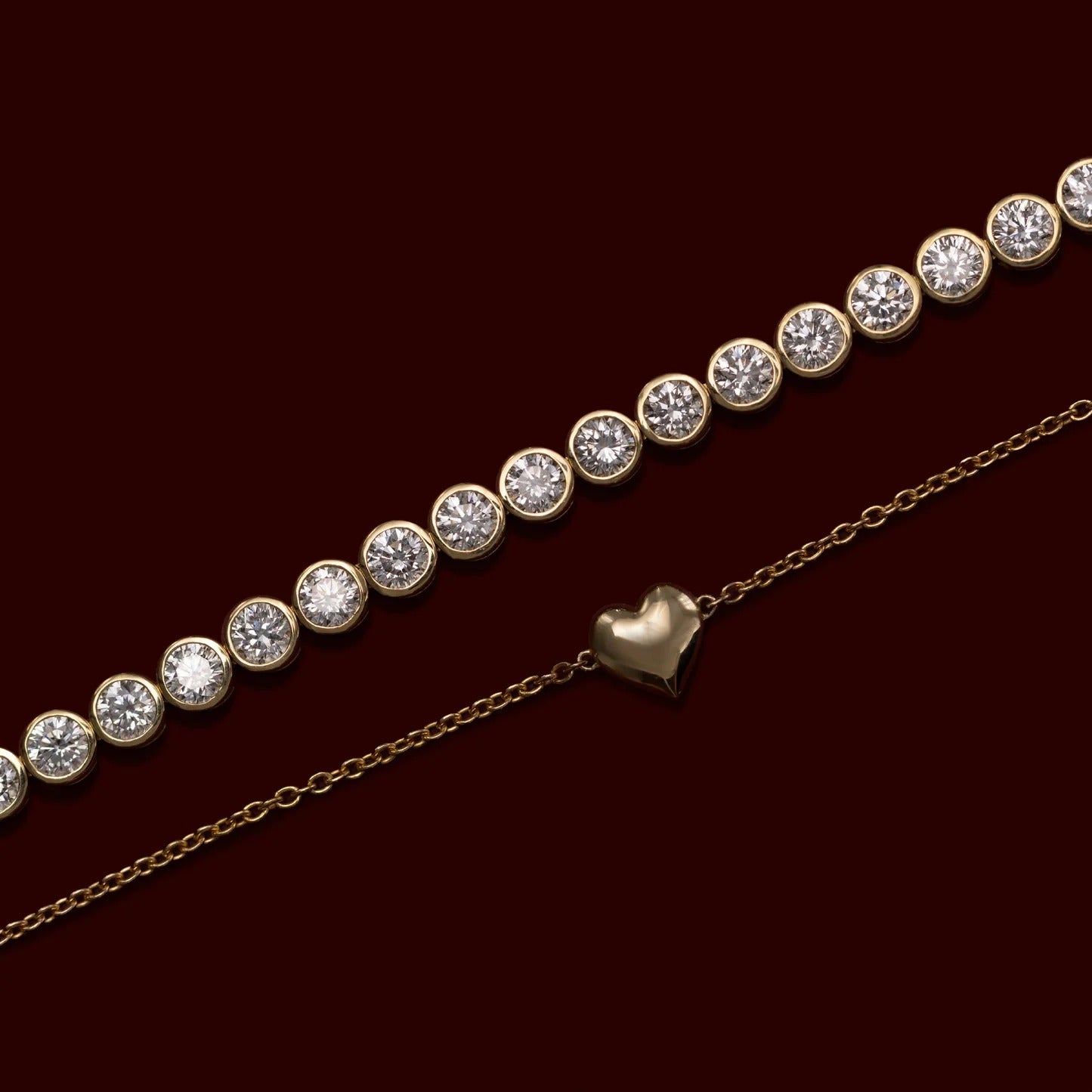 Contour Heart Bracelet