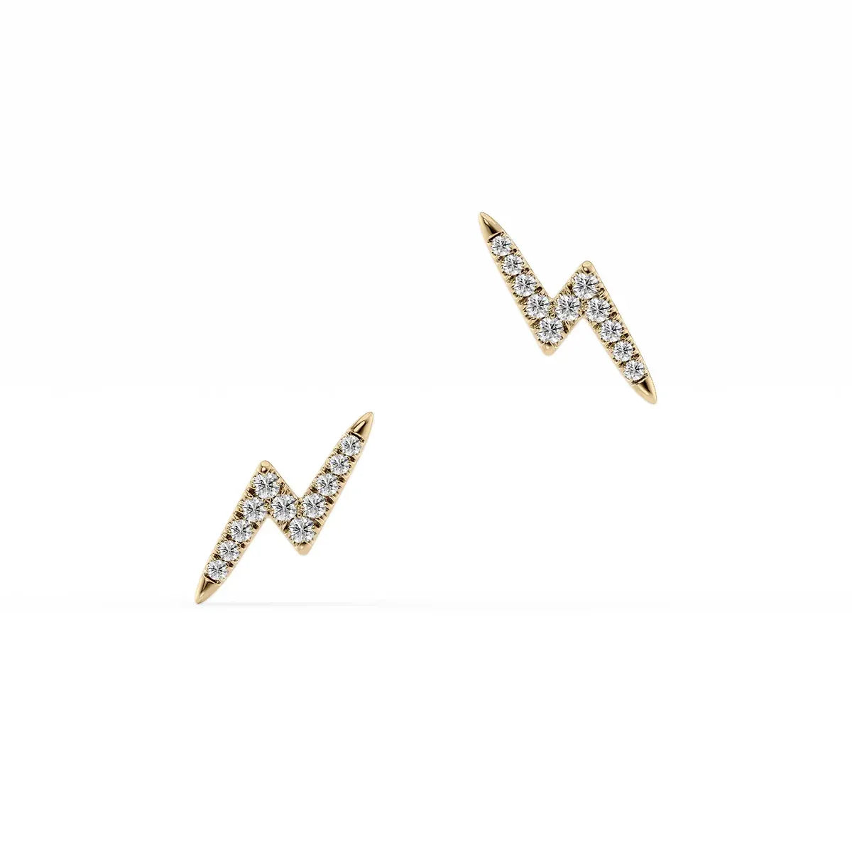 Lightning Bolt Stud Earrings