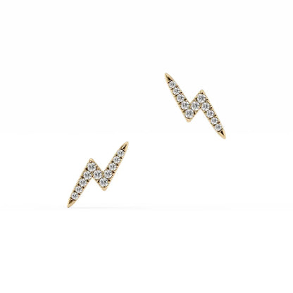Lightning Bolt Stud Earrings