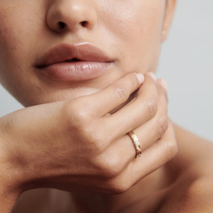 0.15 TCW Round Shaped Flush Setting Lab Grown Diamond Wedding Band