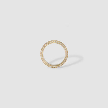 0.012 TCW Round Stones Lab Grown Diamond Wedding Band