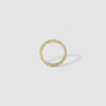 0.012 TCW Round Stones Lab Grown Diamond Wedding Band (US Size 4 Ready To Ship)
