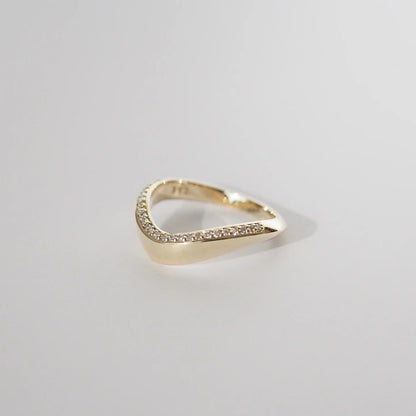 0.125 TCW Round Shaped Half Eternity Lab Grown Diamond Wedding Band