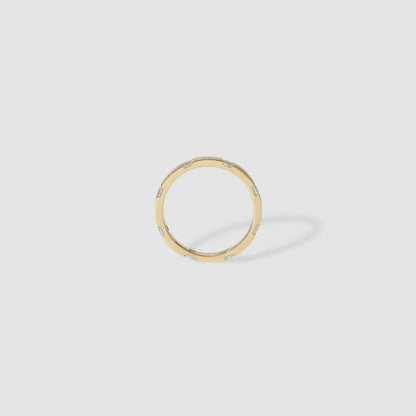 0.5 TCW Princess Stones Flush Setting Lab Grown Diamond Wedding Band