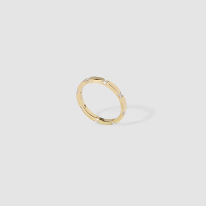 0.5 TCW Princess Stones Flush Setting Lab Grown Diamond Wedding Band