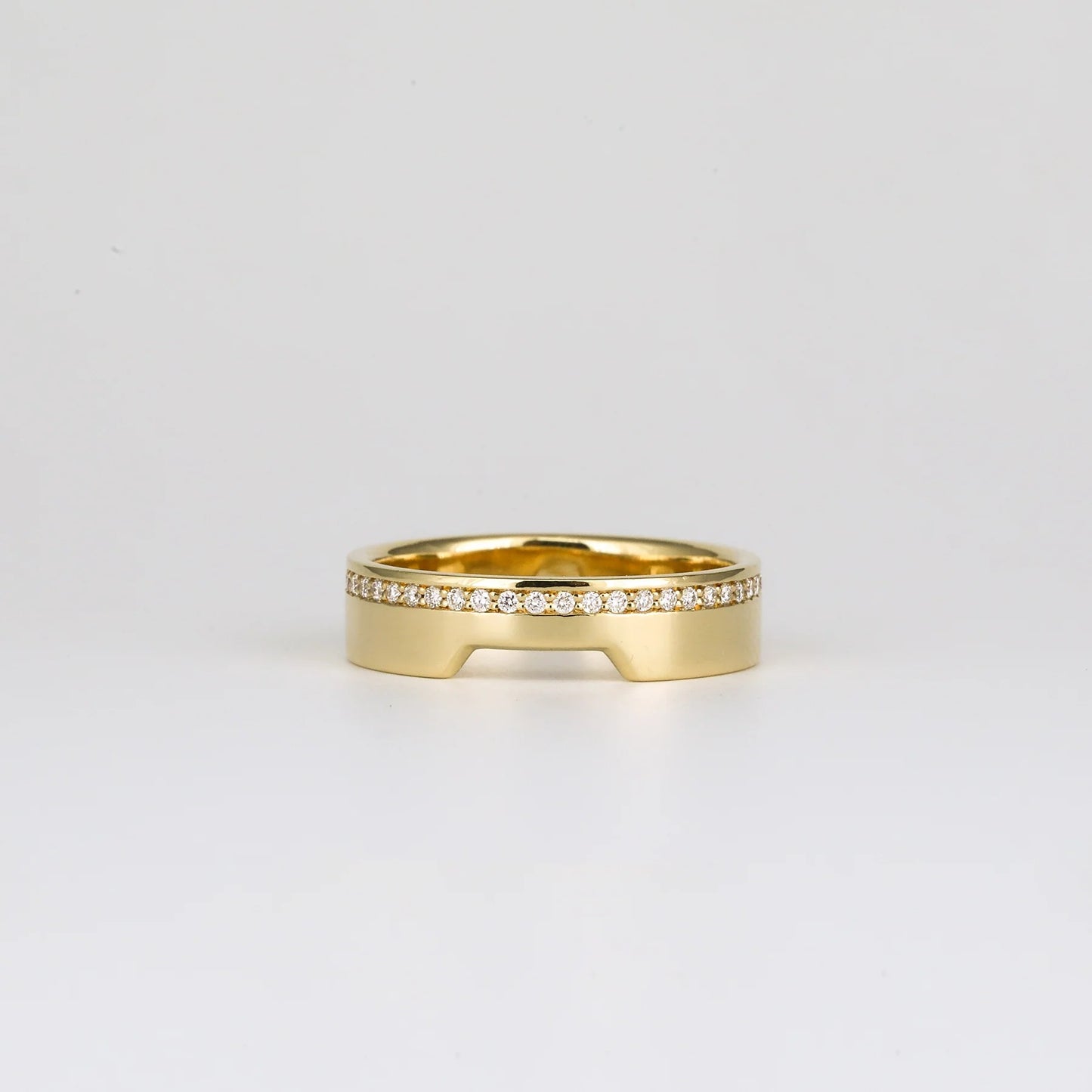 0.05 TCW Round Stones Channel Setting Lab Grown Diamond Wedding Band