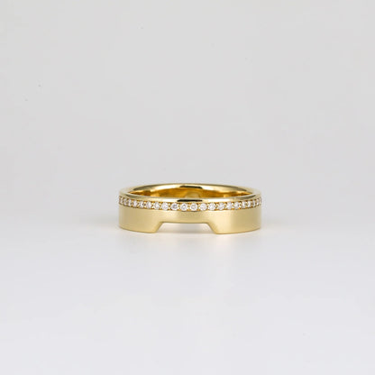 0.05 TCW Round Stones Channel Setting Lab Grown Diamond Wedding Band