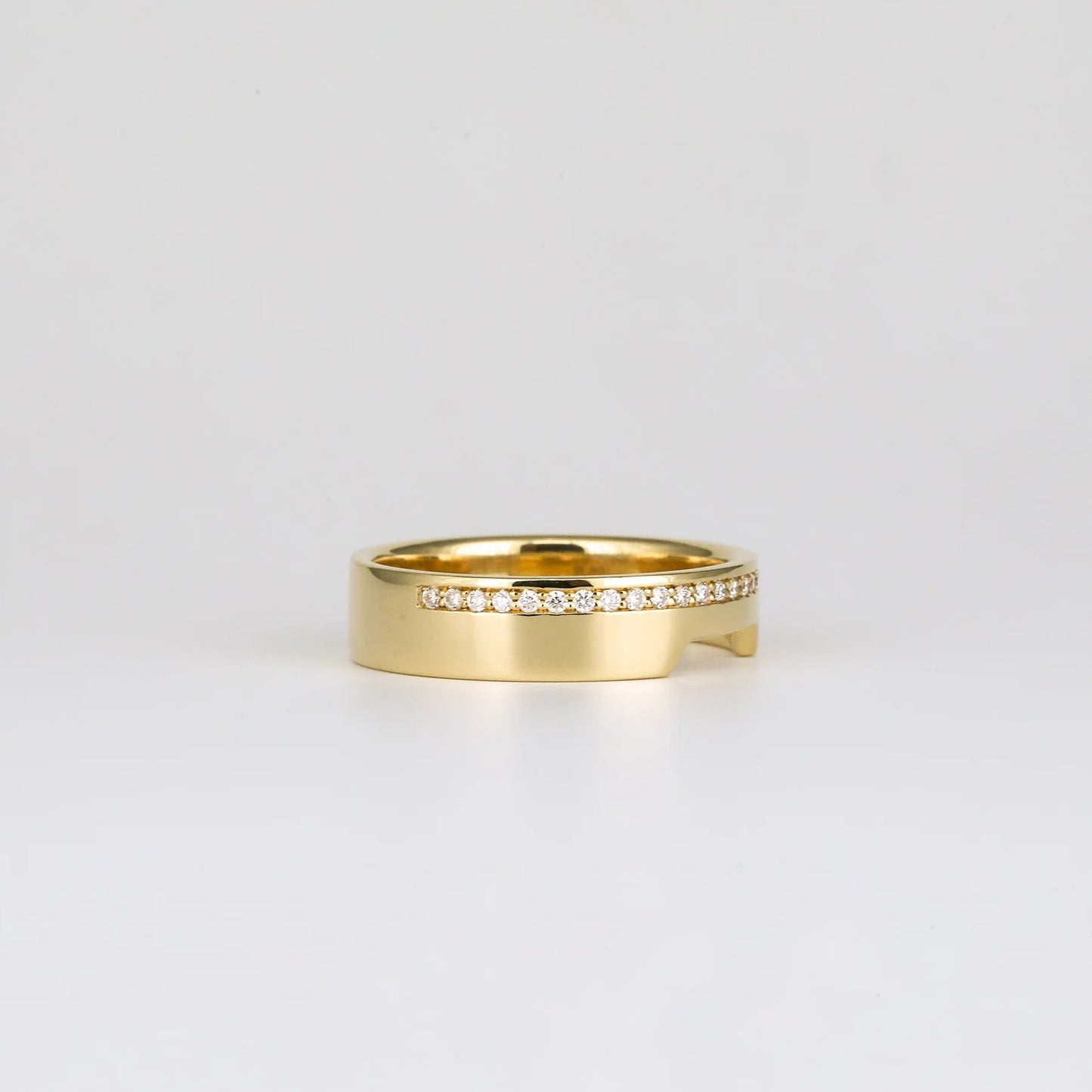 0.05 TCW Round Stones Channel Setting Lab Grown Diamond Wedding Band