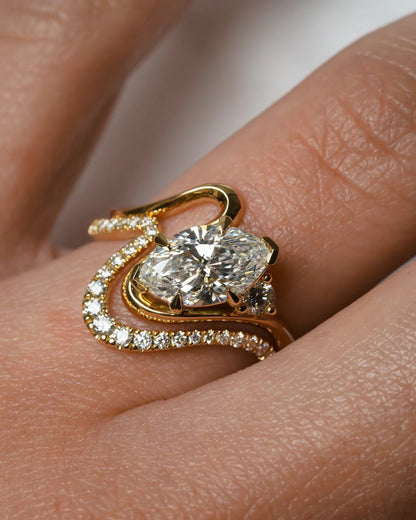 0.25 TCW Round Stones Half Eternity Stackable Lab Grown Diamond Wedding Band