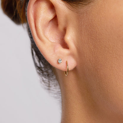 0.54 TCW Oval Cut Moissanite Studs Earrings