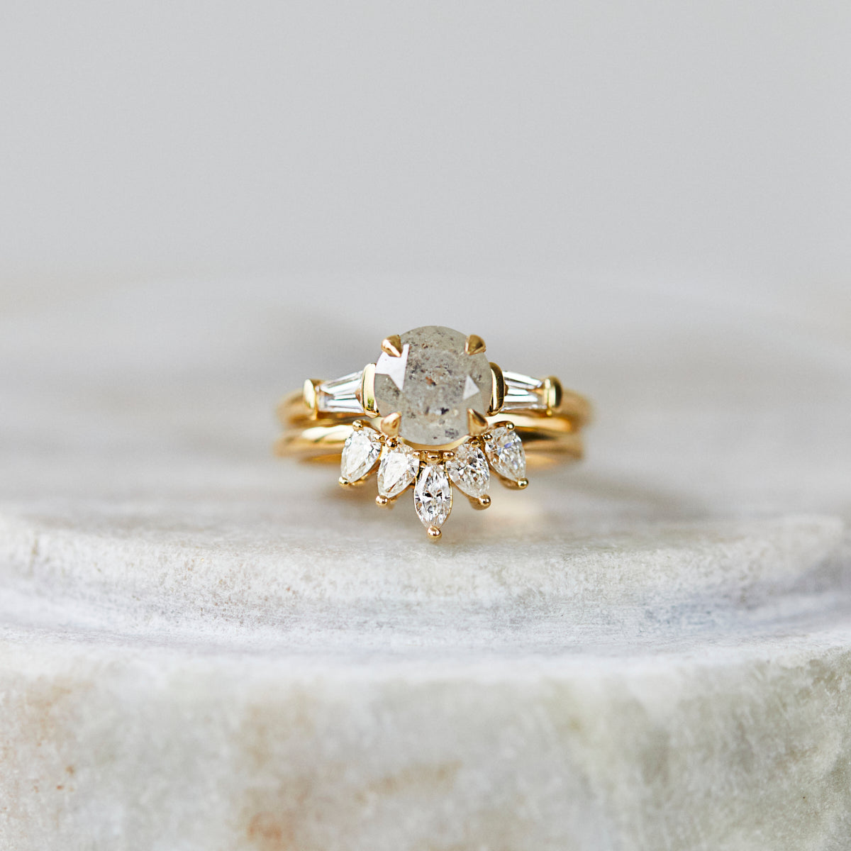 0.25 TCW Round Shaped Half Eternity Lab Grown Diamond Wedding Band