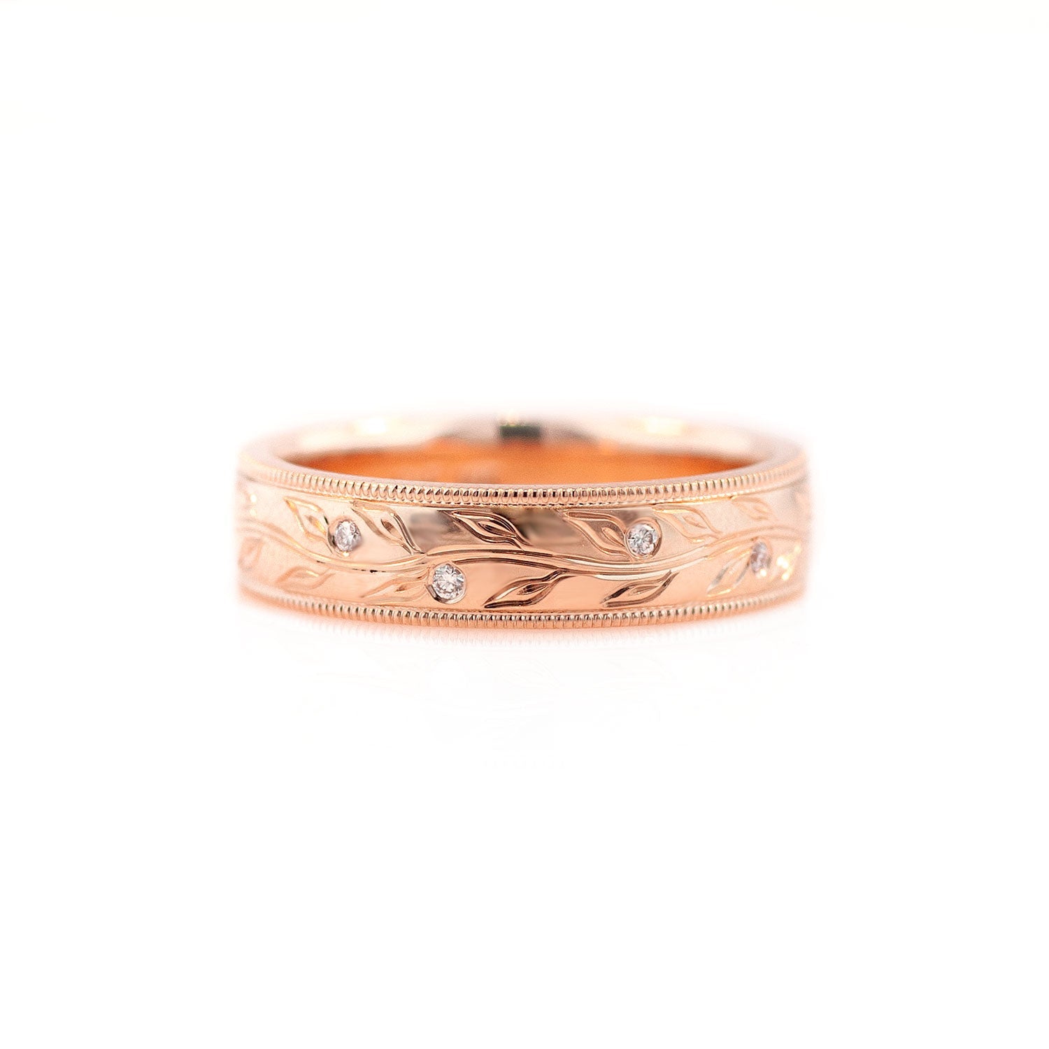 0.25 TCW Round Shaped Half Eternity Lab Grown Diamond Wedding Band