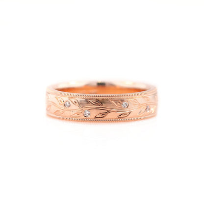 0.25 TCW Round Shaped Half Eternity Lab Grown Diamond Wedding Band