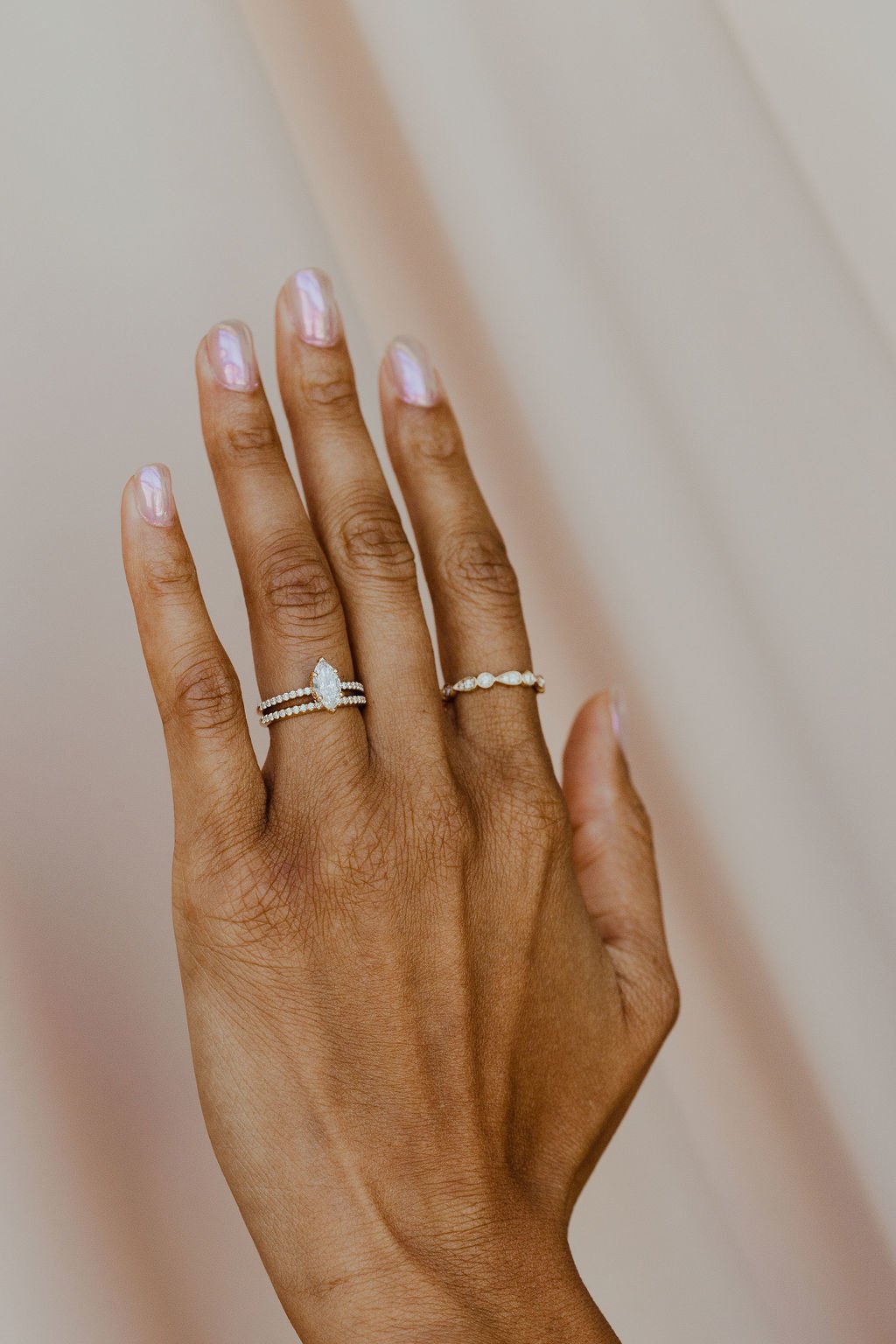 0.25 TCW Round Shaped Half Eternity Lab Grown Diamond Wedding Band