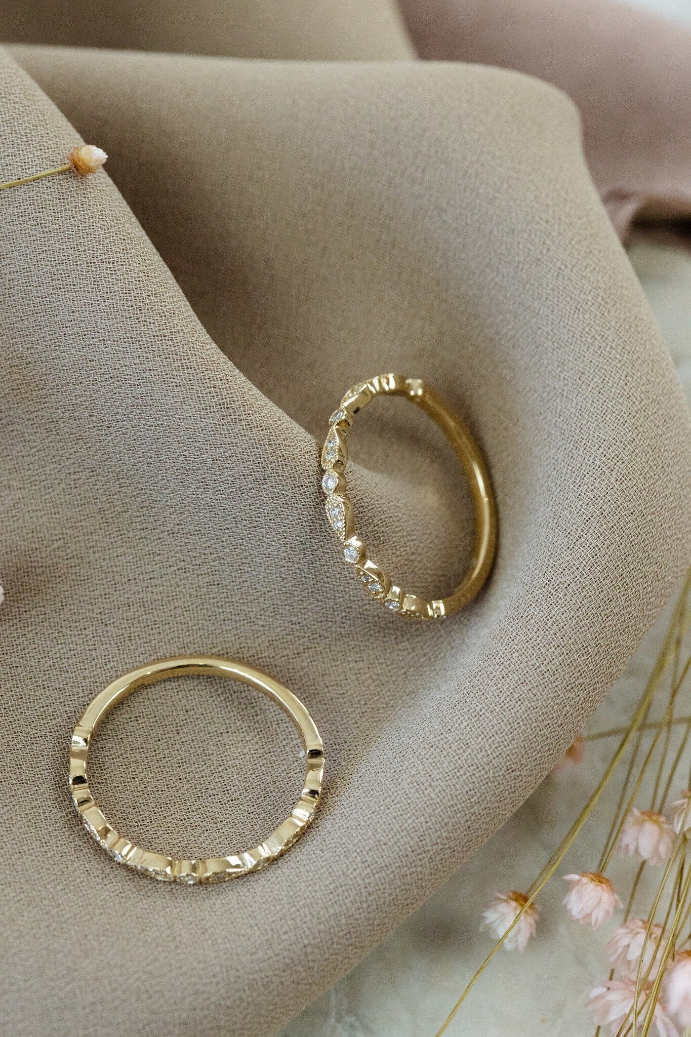 0.25 TCW Round Shaped Half Eternity Lab Grown Diamond Wedding Band