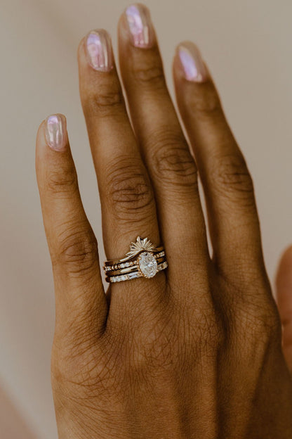 0.25 TCW Round Shaped Half Eternity Lab Grown Diamond Wedding Band