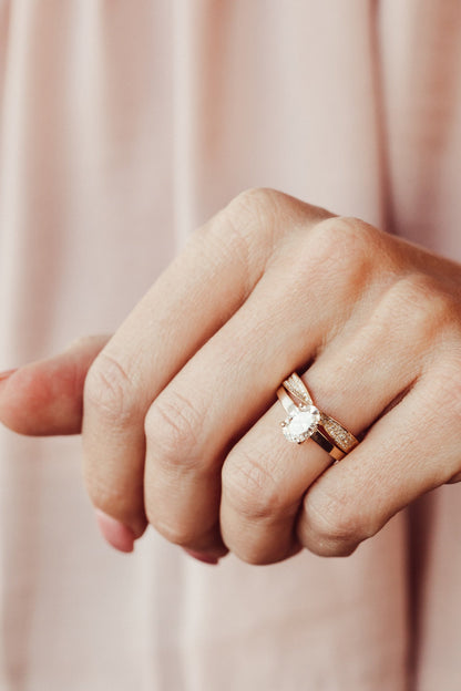 0.25 TCW Round Shaped Half Eternity Lab Grown Diamond Wedding Band