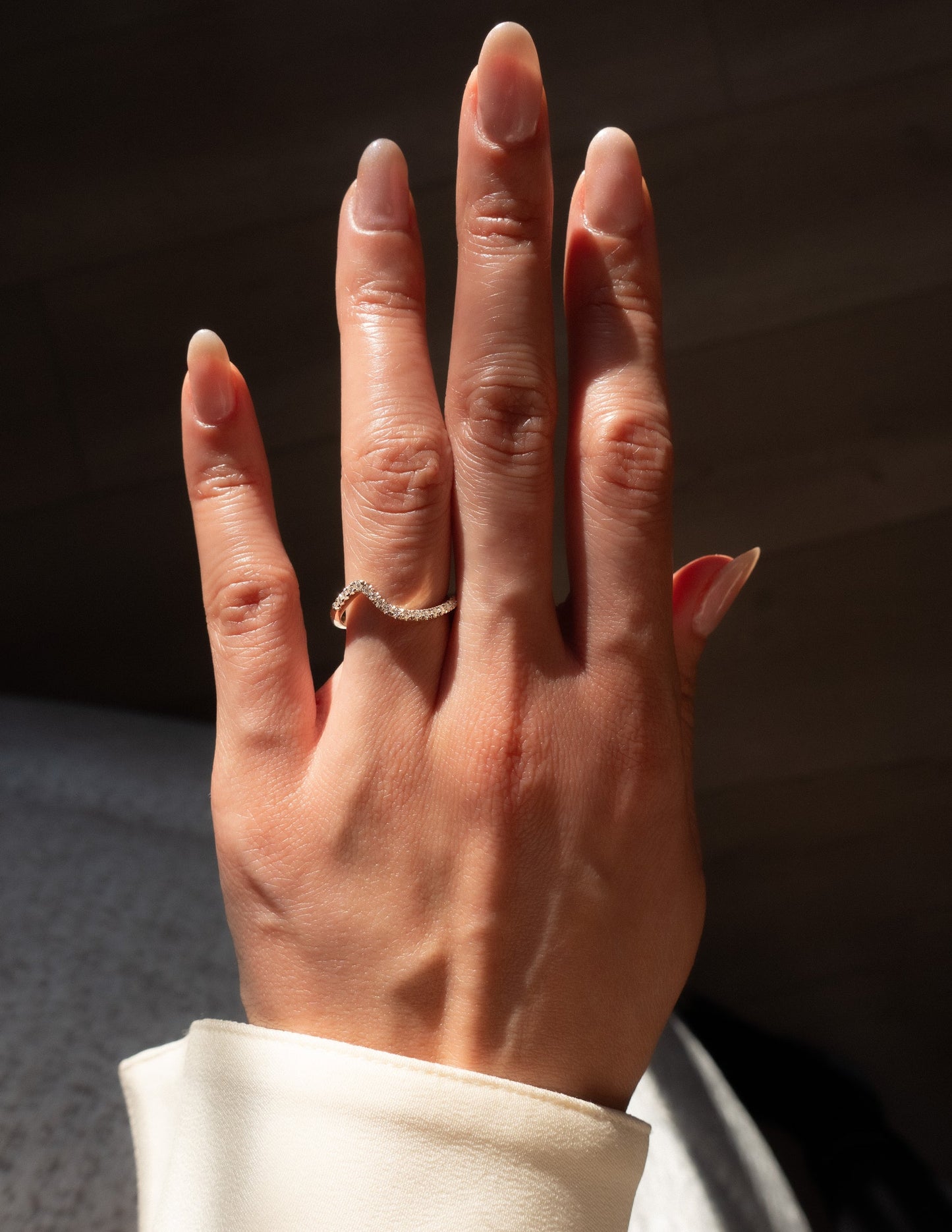 0.25 TCW Round Minimal Pave Lab Grown Wedding Band