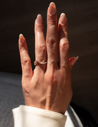 0.25 TCW Round Minimal Pave Lab Grown Wedding Band