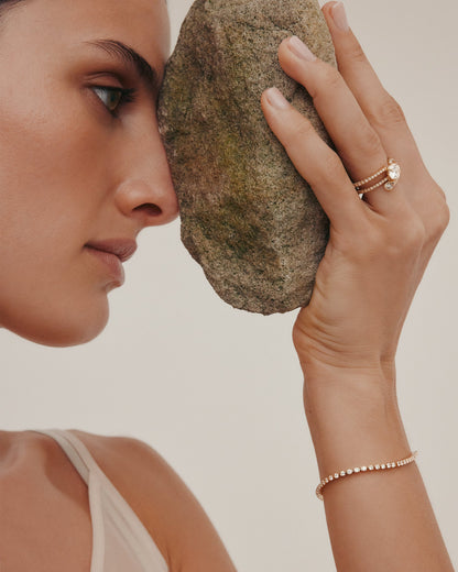 Marquise Shaped Three Stone Lab Grown Diamond Engagement Ring