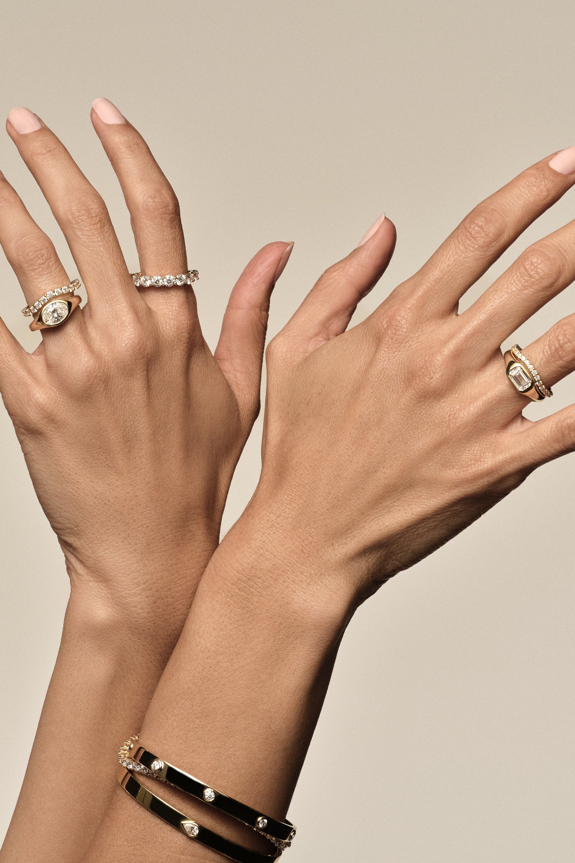 Marquise Shaped Three Stone Lab Grown Diamond Engagement Ring