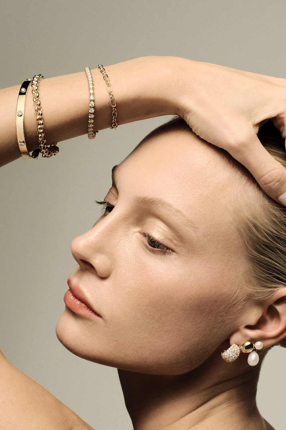 3.5 TCW Round Stones Lab Grown Diamond Tennis Bracelet