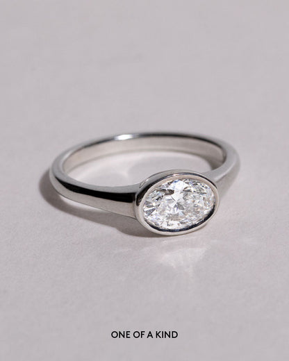 Marquise Shaped Three Stone Lab Grown Diamond Engagement Ring