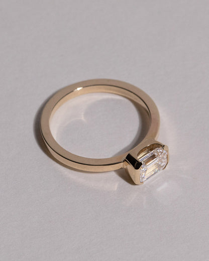 Marquise Shaped Three Stone Lab Grown Diamond Engagement Ring