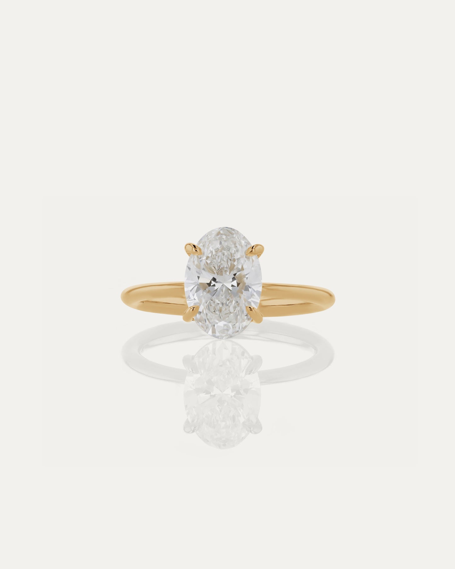 Marquise Shaped Three Stone Lab Grown Diamond Engagement Ring