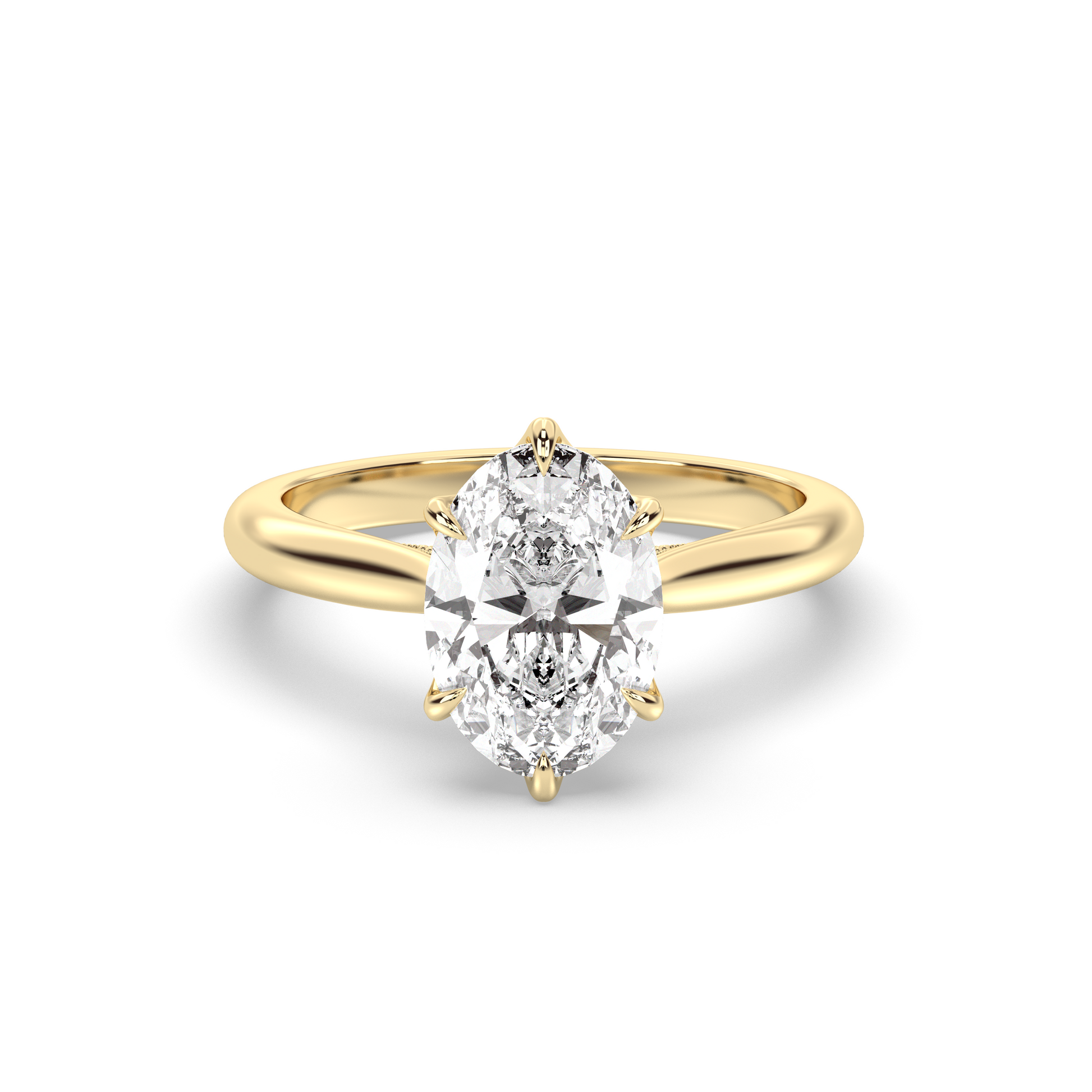 Marquise Shaped Three Stone Lab Grown Diamond Engagement Ring