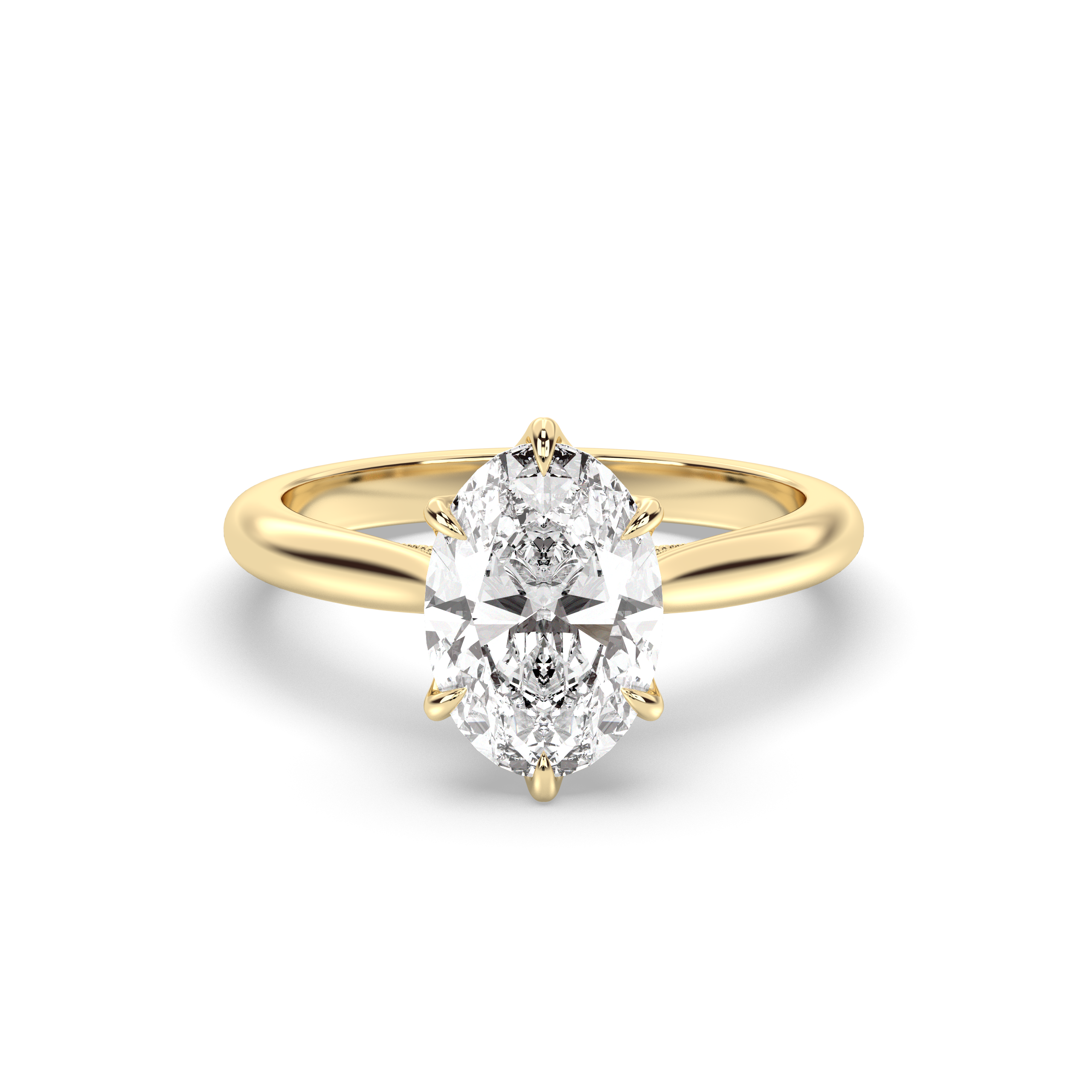 Marquise Shaped Three Stone Lab Grown Diamond Engagement Ring
