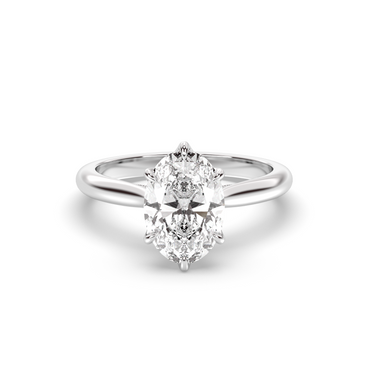 Marquise Shaped Three Stone Lab Grown Diamond Engagement Ring