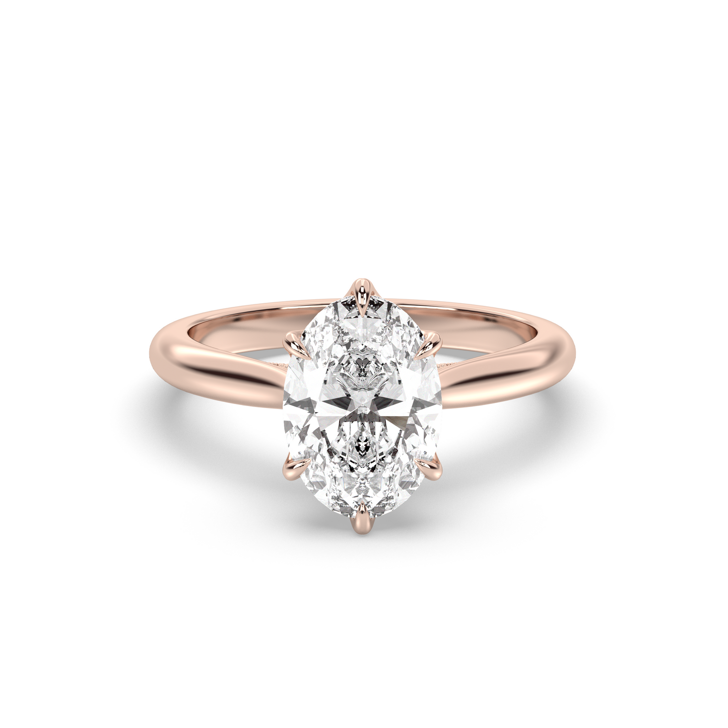 Marquise Shaped Three Stone Lab Grown Diamond Engagement Ring