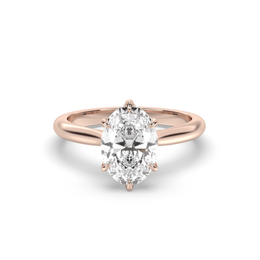 Marquise Shaped Three Stone Lab Grown Diamond Engagement Ring