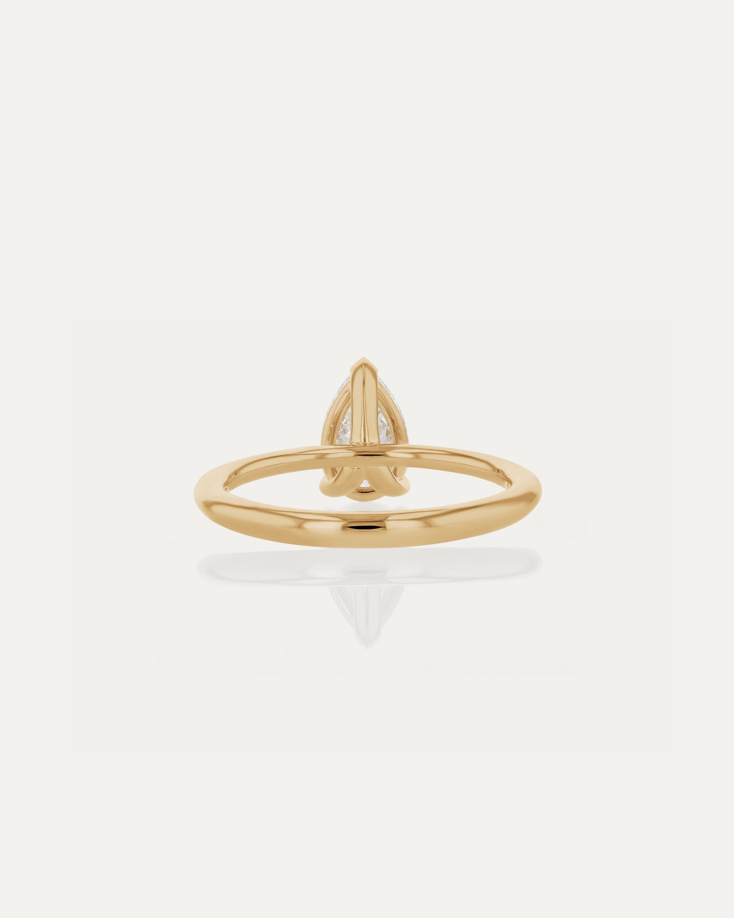 Marquise Shaped Three Stone Lab Grown Diamond Engagement Ring