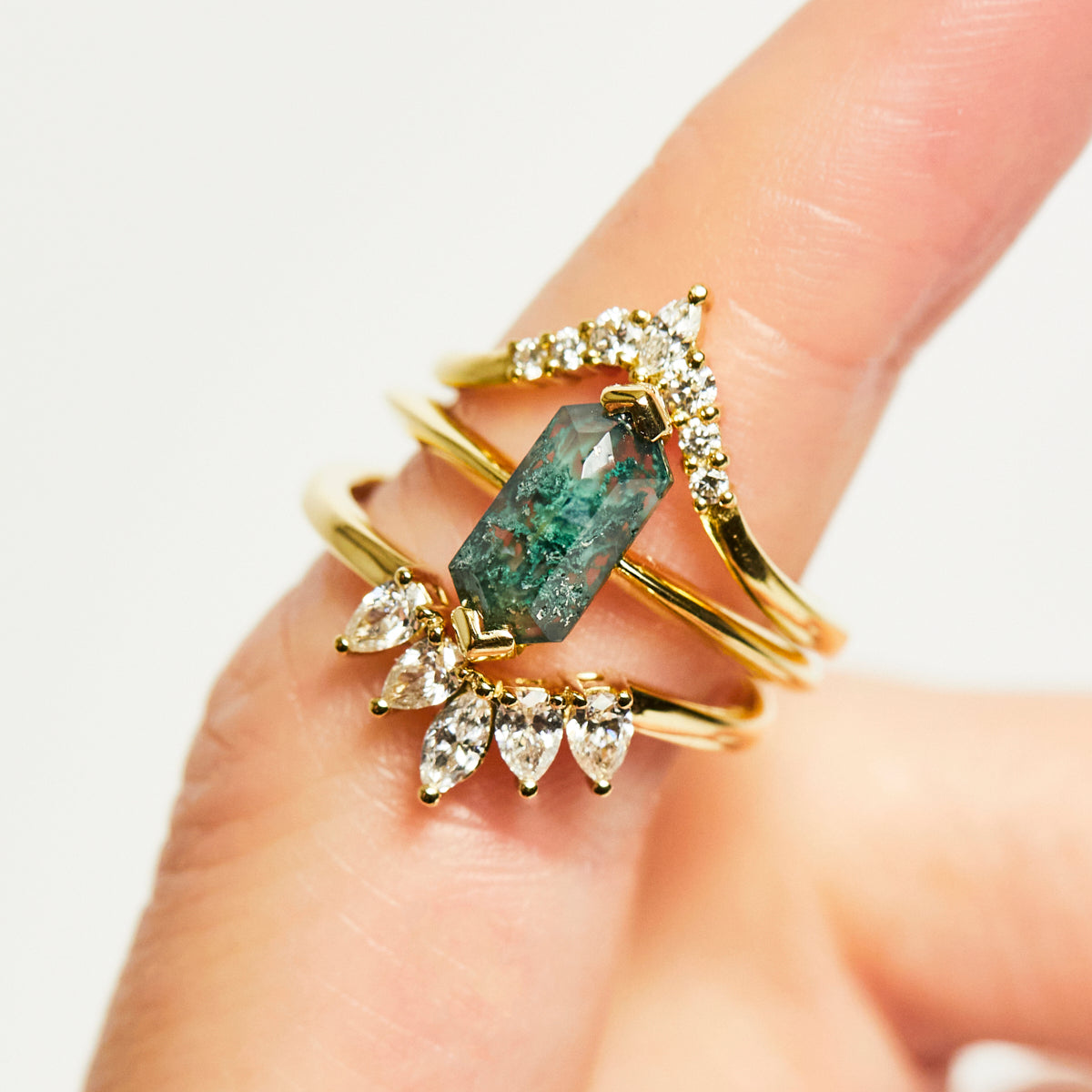 0.25 TCW Round Shaped Half Eternity Lab Grown Diamond Wedding Band