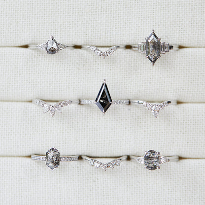 0.25 TCW Round Shaped Half Eternity Lab Grown Diamond Wedding Band