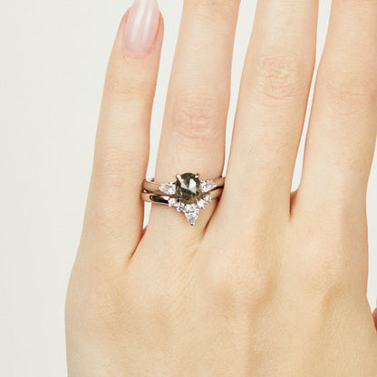 0.25 TCW Round Shaped Half Eternity Lab Grown Diamond Wedding Band