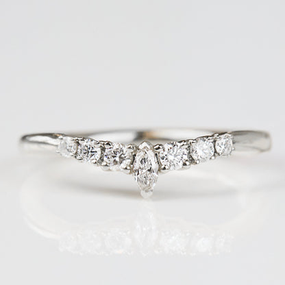 0.25 TCW Round Shaped Half Eternity Lab Grown Diamond Wedding Band