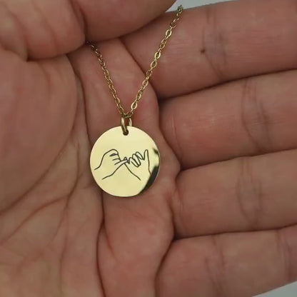 Footprint Necklace Of Baby Memory
