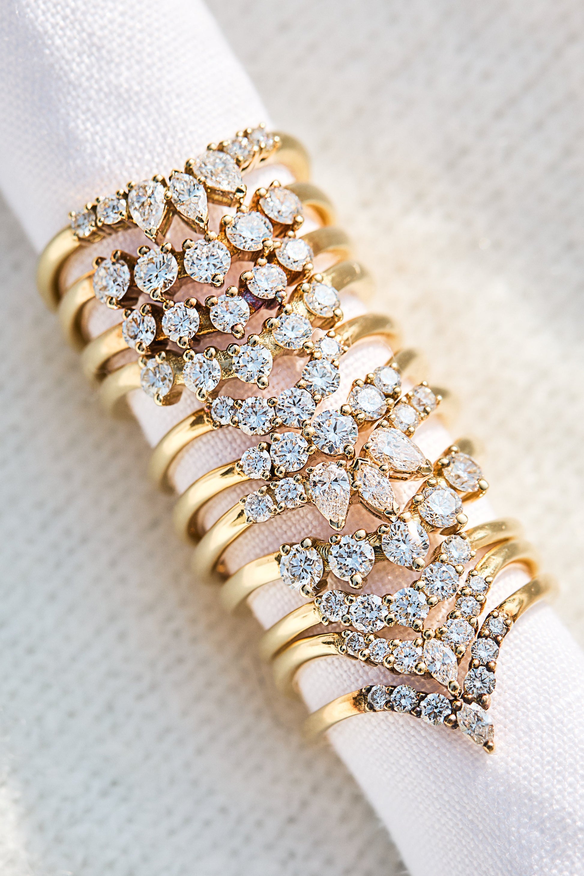 0.25 TCW Round Shaped Half Eternity Lab Grown Diamond Wedding Band