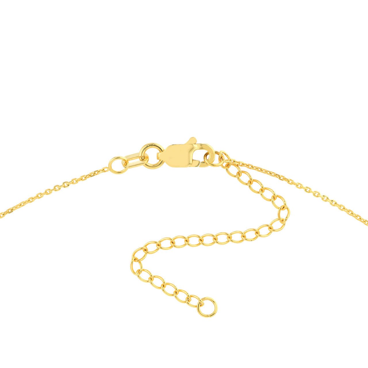 0.14 TCW Round Cut Drop Bar Style Moissanite Necklace 4